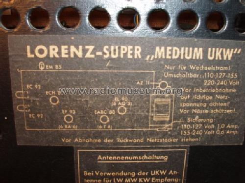 Lorenz-Super MEDIUM UKW; Lorenz; Berlin, (ID = 255667) Radio