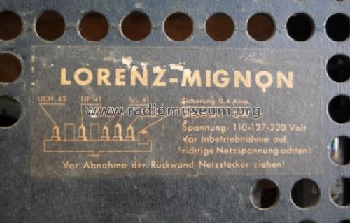 Mignon ; Lorenz; Berlin, (ID = 1564818) Radio