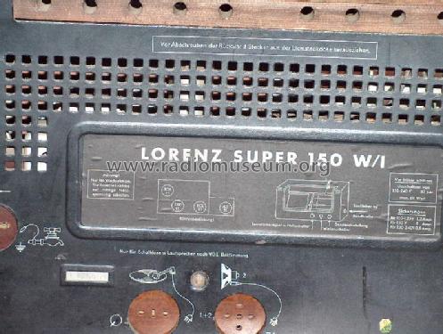 Super 150W/I; Lorenz; Berlin, (ID = 468436) Radio