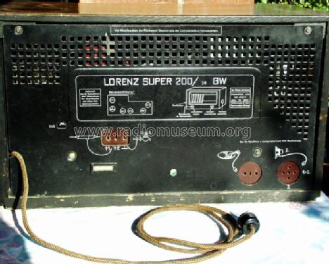 Super 200/38GW; Lorenz; Berlin, (ID = 312000) Radio