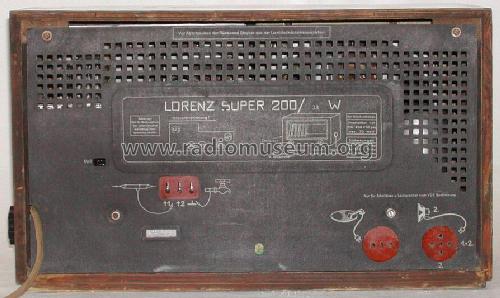 Super 200/38W; Lorenz; Berlin, (ID = 28109) Radio