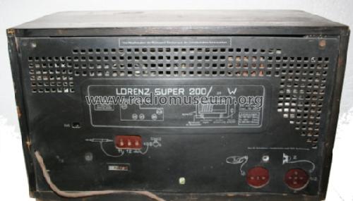 Super 200/38W; Lorenz; Berlin, (ID = 572534) Radio
