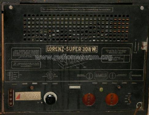 Super 308W; Lorenz; Berlin, (ID = 293030) Radio