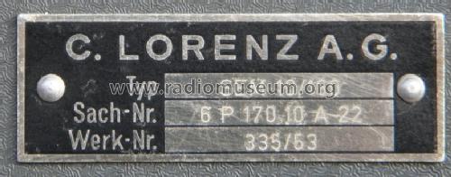 UKW-FM-Sprechfunkgerät SEM 10/160 6P170A21; Lorenz; Berlin, (ID = 1558814) Commercial TRX