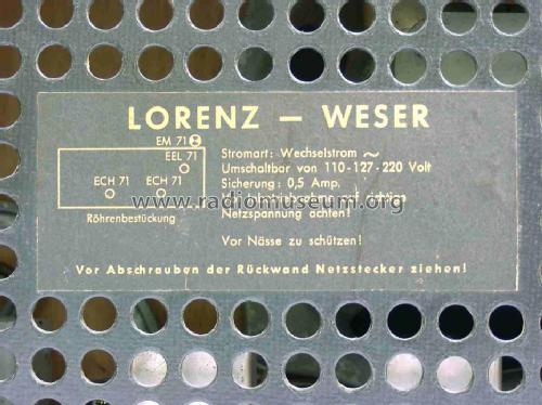 Weser W; Lorenz; Berlin, (ID = 762609) Radio