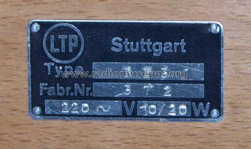 Röhrenprüfgerät RP3; LTP, Apparatewerk (ID = 319902) Ausrüstung