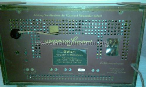 GW671; Lumophon, Bruckner & (ID = 2135773) Radio