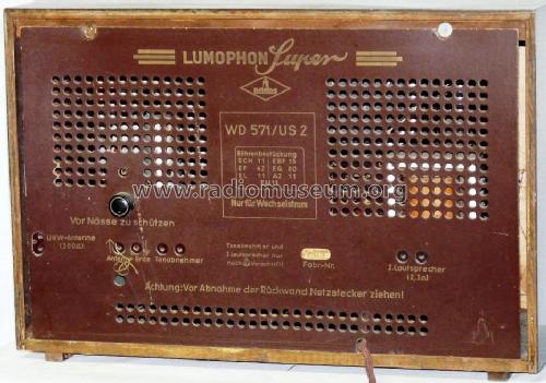 WD571US2; Lumophon, Bruckner & (ID = 913596) Radio