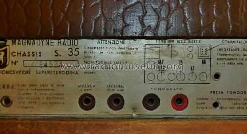 S35; Magnadyne Radio; (ID = 1323511) Radio