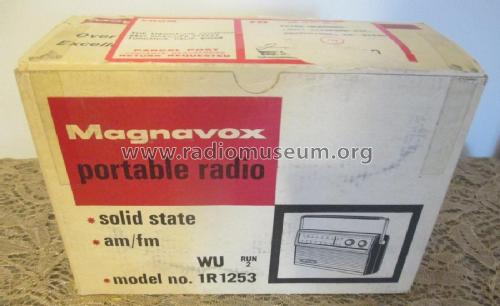 Solid State AM/FM Portable Radio 1R1253; Magnavox Co., (ID = 1852983) Radio