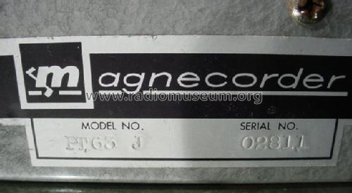 Magnecorder PT63-J; Magnecord, Inc. (ID = 1787204) Ampl/Mixer