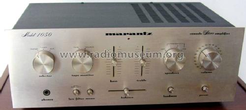 Console Stereo Amplifier 1050; Marantz Sound United (ID = 984213) Ampl/Mixer