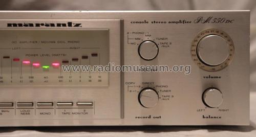 Console Stereo Amplifier PM550DC; Marantz Sound United (ID = 2229978) Ampl/Mixer