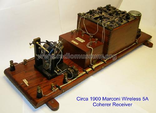Coherer Receiver No. 5A; Marconi Co. (ID = 1345552) Commercial Re