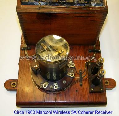 Coherer Receiver No. 5A; Marconi Co. (ID = 1345559) Commercial Re