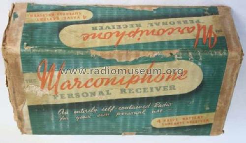Personal Receiver P17B; Marconi Co. (ID = 1488870) Radio