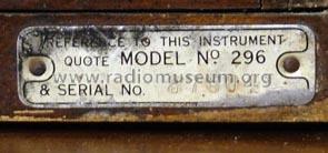 Marconiphone 296 AC; Marconi Co. (ID = 694639) Radio