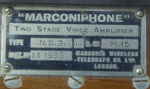 Marconiphone NB2; Marconi Co. (ID = 254186) Ampl/Mixer