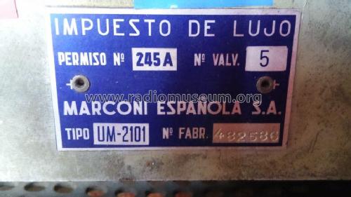 UM2101; Marconi Española S.A (ID = 2119620) Radio