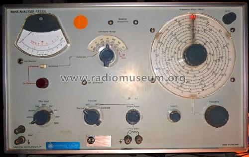 Wave Analyser TF-2330; Marconi Instruments, (ID = 821035) Equipment