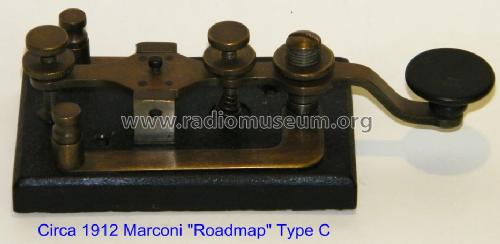 'Roadmap' Spark Key Type C; Marconi Wireless (ID = 1013497) Morse+TTY