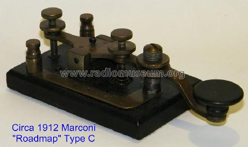 'Roadmap' Spark Key Type C; Marconi Wireless (ID = 1013499) Morse+TTY
