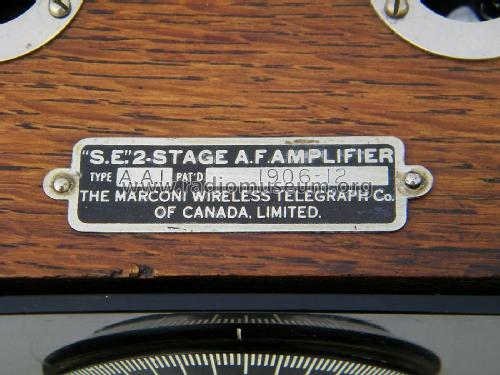 'S.E.' 2-Stage A.F. Amplifier Type A.A.1 'C' Series; Marconi Wireless, (ID = 1889869) Ampl/Mixer