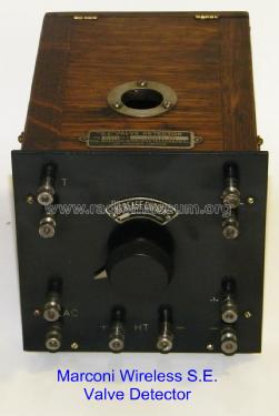 'S.E.' Valve Detector Type V.D.1 'C' Series; Marconi Wireless, (ID = 1067969) mod-pre26