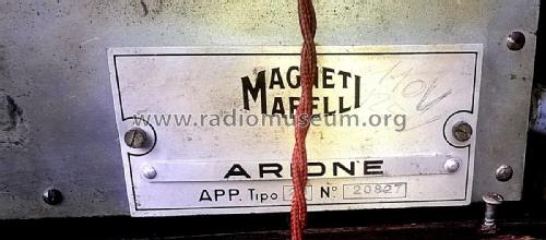 Arione Tipo 20; Marelli Radiomarelli (ID = 2160852) Radio
