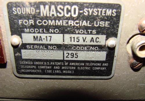 MA-17 ; Masco Mark Simpson (ID = 1844333) Ampl/Mixer