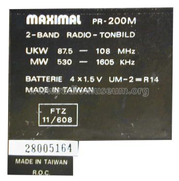 Wall Radio PR-200M; Maximal Marke? / (ID = 1335261) Radio