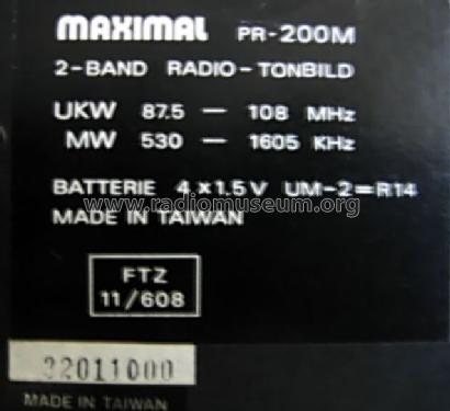 Wall Radio PR-200M; Maximal Marke? / (ID = 809581) Radio