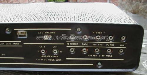 Stereophonic Amplifier BBO845; MBLE, Manufacture (ID = 673785) Ampl/Mixer