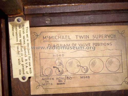 Twin Supervox RV8 RV 8; McMichael Radio Ltd. (ID = 1611245) Radio