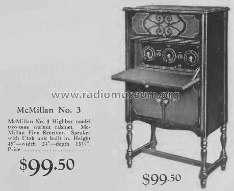 McMillan Five No. 3; McMillan Radio Corp. (ID = 2418452) Radio