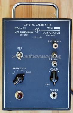 Crystal Calibrator 111; Measurements (ID = 1707508) Equipment