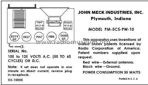 PM-5C5-PW-10 Trail Blazer; Meck, John, (ID = 2968786) Radio