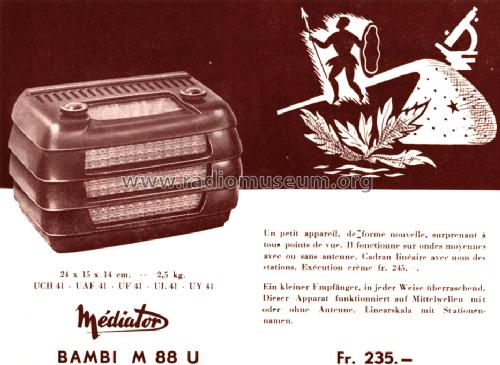 Bambi 88U ; Mediator; La Chaux- (ID = 814311) Radio