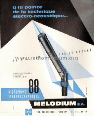 Microphone 88; Melodium; Paris (ID = 523653) Microphone/PU
