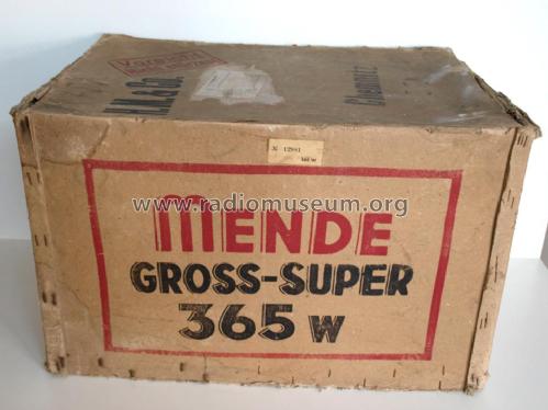 Gross-Super 365W; Mende - Radio H. (ID = 2433334) Radio