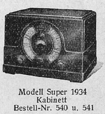 Super S1934W Kabinett; Mende - Radio H. (ID = 1503746) Radio