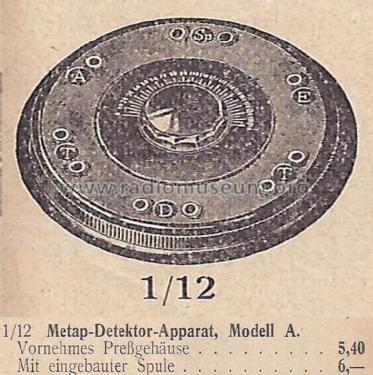 Detektorapparat A; Metap GmbH; Berlin (ID = 1590288) Crystal