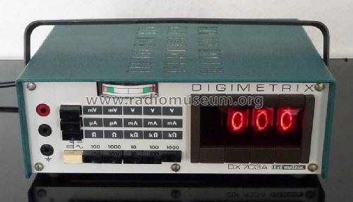 Digimetrix DX703A; Metrix, Compagnie (ID = 1643753) Equipment