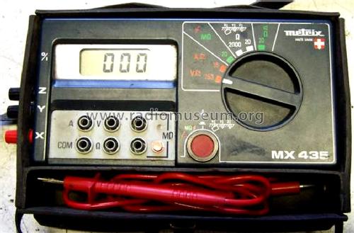 Multimètre MX435; Metrix, Compagnie (ID = 954116) Equipment