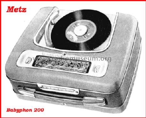 Babyphon 200; Metz Transformatoren (ID = 62731) Radio