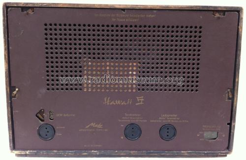 Hawaii S ; Metz Transformatoren (ID = 2742017) Radio