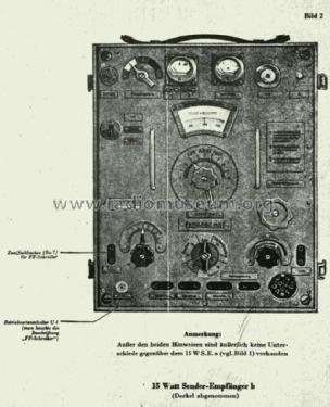 15 Watt Sender-Empfänger 15 W.S.E.a; Militär verschiedene (ID = 1511372) Mil TRX