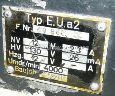 Einankerumformer Umformersatz E.U.a2; Militär verschiedene (ID = 843417) Fuente-Al