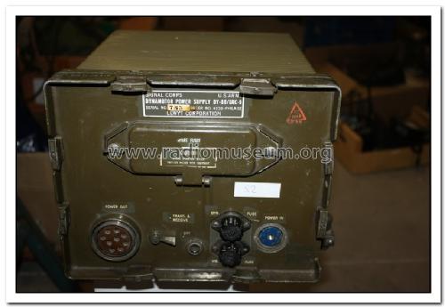 Dynamotor Power Supply DY-88/GRC-9; MILITARY U.S. (ID = 1496486) Power-S