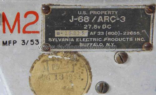 J-68/ARC-3 Power Junction Box for ARC-3 VHF Radio; MILITARY U.S. (ID = 1194575) Militar